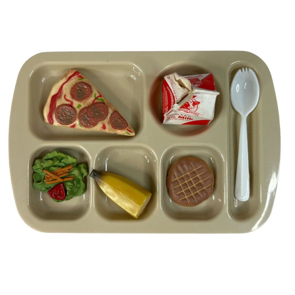 Pleasant Company School Lunch Set Kids OS Tan Vintage American Girl Doll Food